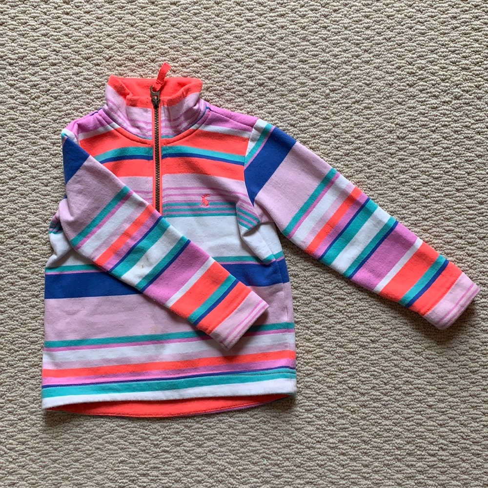 Joules girls zip up pullover.